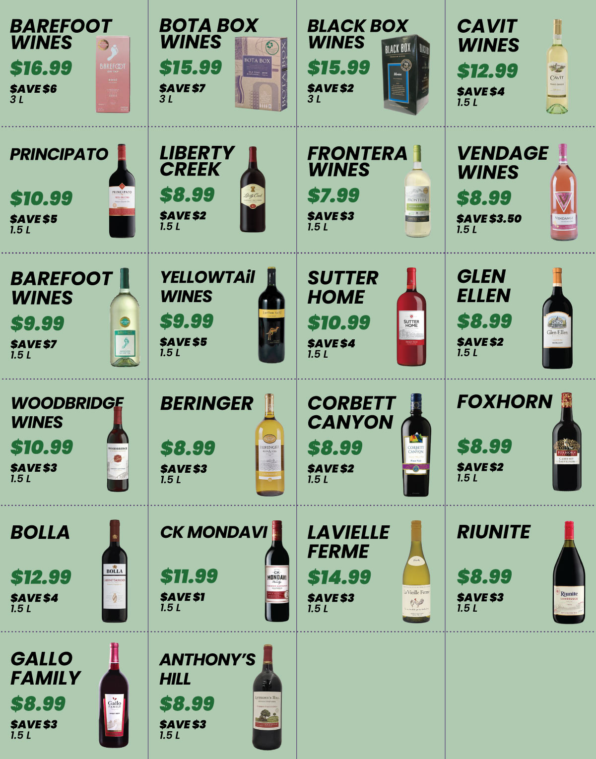 Wine Specials in St Albans, VT