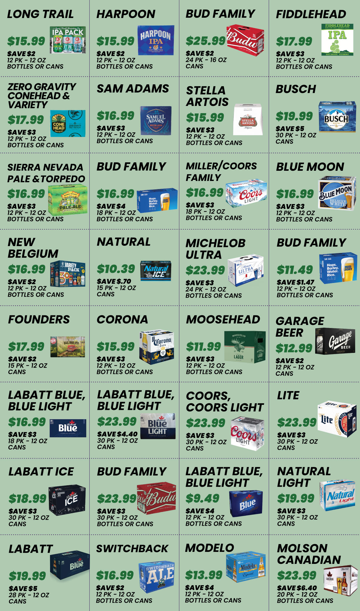 Current Beer Specials